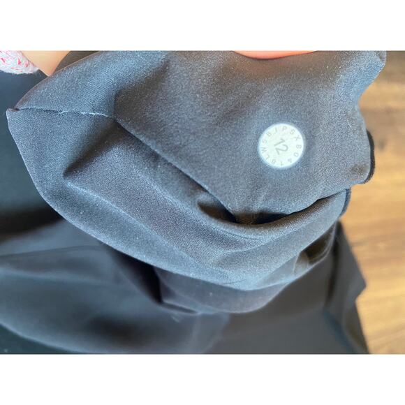 EUC Lululemon Noir Career Wide Leg tie Waist black pant sz: 12 - Picture 6 of 16